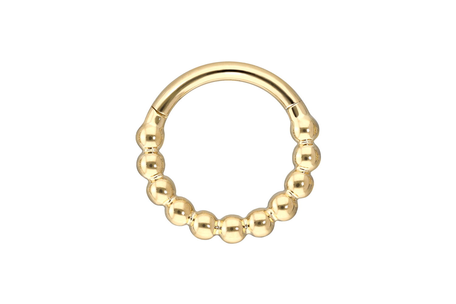 18 Karat Gold Segmentring Clicker KUGELN
